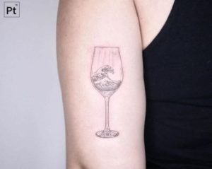 12 Wine Tattoos for the VinoObsessed Gal  Brit  Co